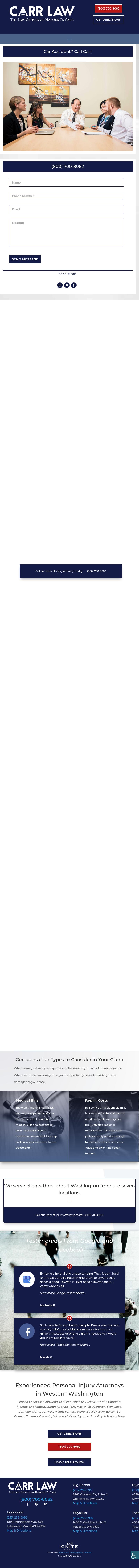 The Law Offices of Harold D. Carr, P.S. - Lacey WA Lawyers