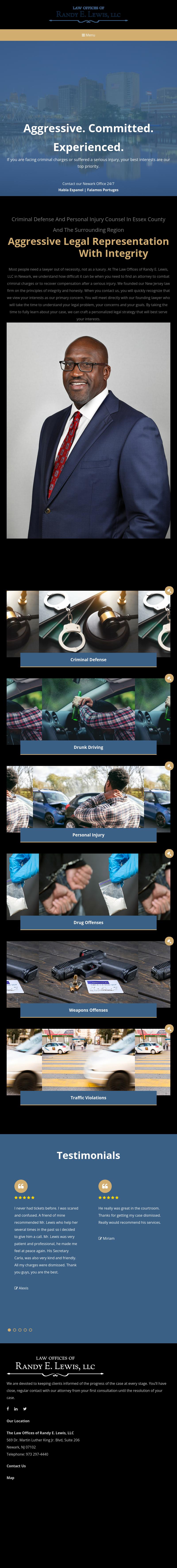 The Law Offices of Randy E. Lewis, LLC - Newark NJ Lawyers