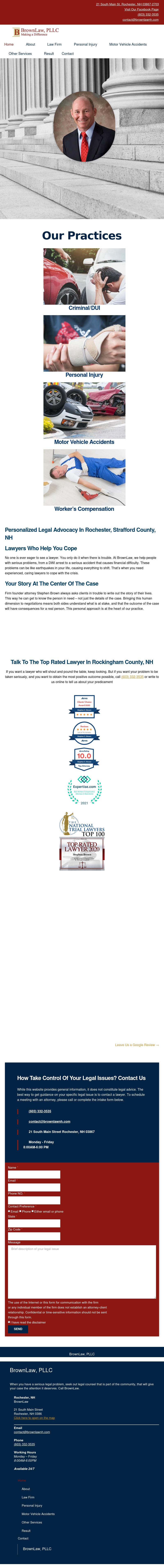 The Law Offices of Stephen C. Brown & Associates - Rochester NH Lawyers