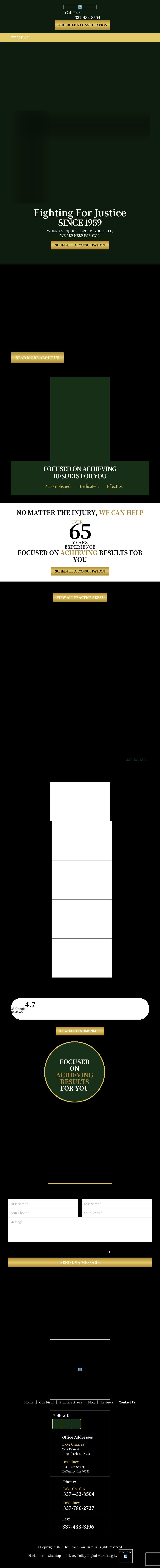 The Roach Law Firm - Lake Charles LA Lawyers