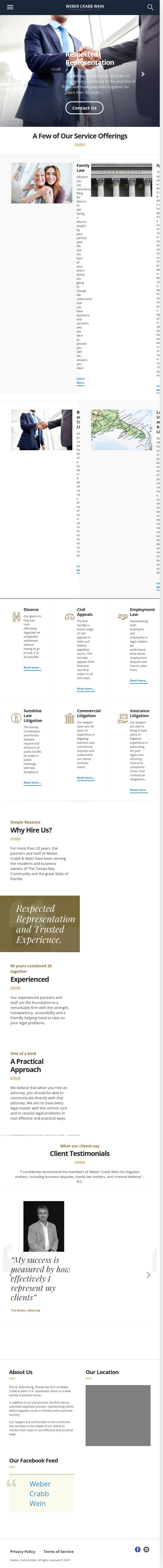 Weber, Crabb, & Wein P.A. - St. Petersburg FL Lawyers