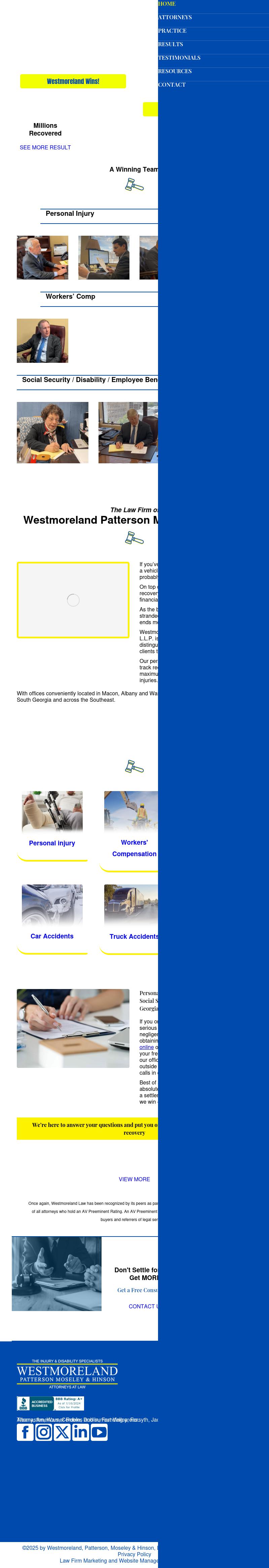 Westmoreland Patterson Moseley & Hinson L.L.P. - Albany GA Lawyers