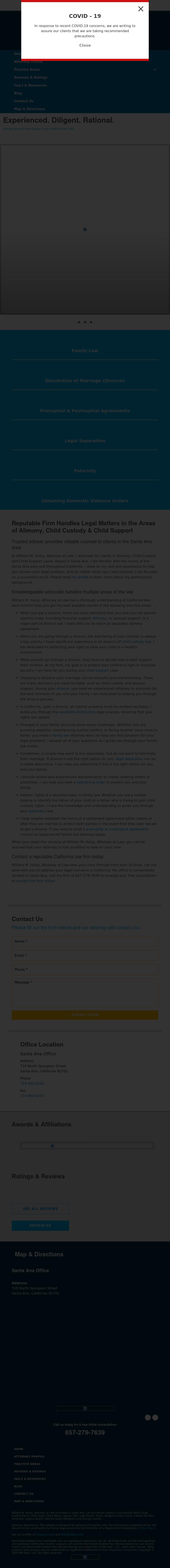 William M. Hulsy, Attorney at Law - Santa Ana CA Lawyers