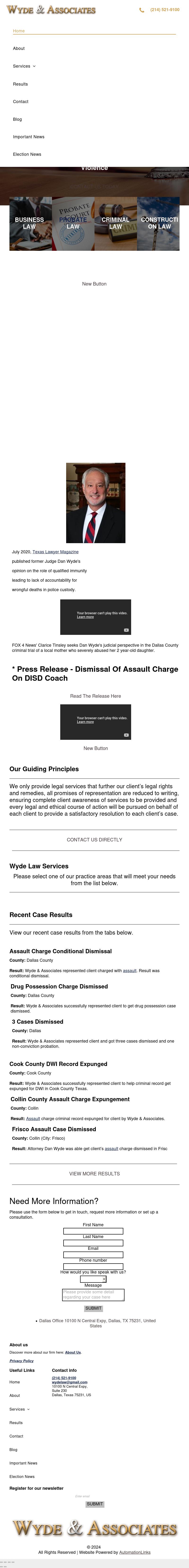 Wyde & Associates - Dallas TX Lawyers