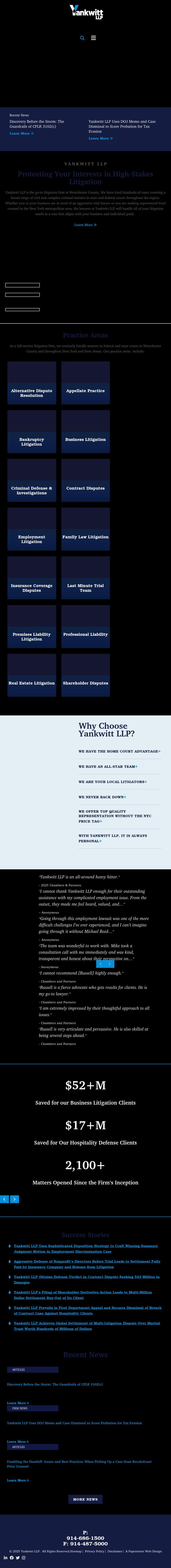 Yankwitt LLP - White Plains NY Lawyers