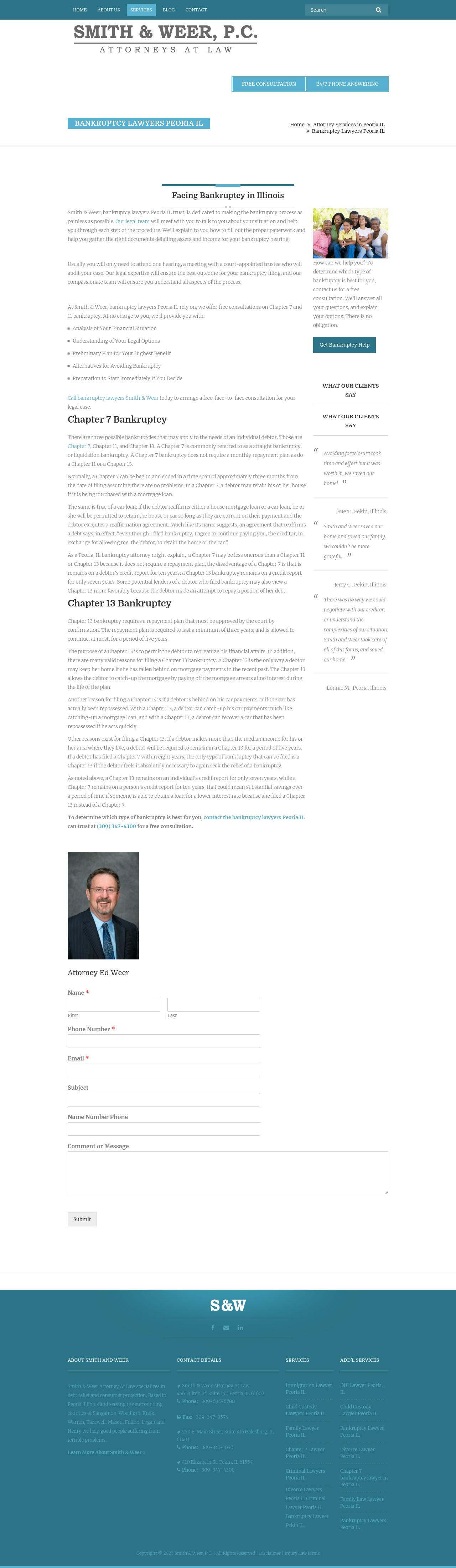 W. Edgar Weer, Jr. - Galesburg IL Lawyers