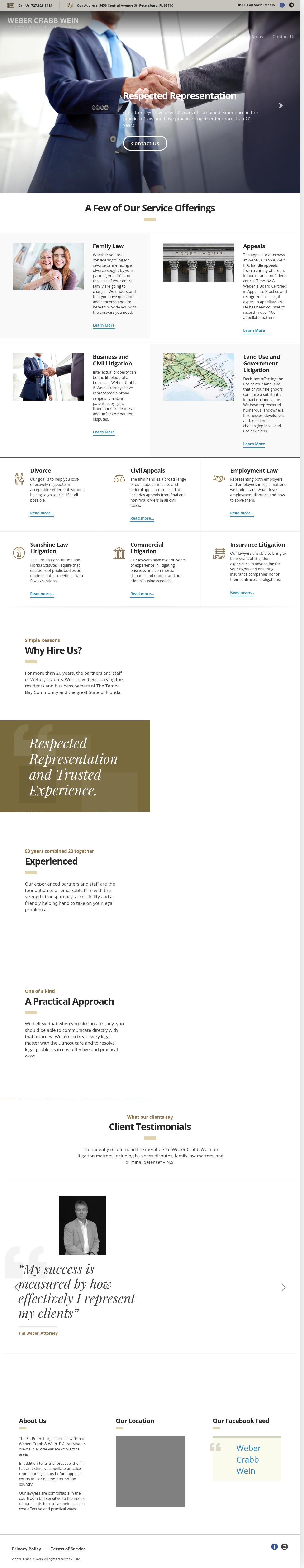 Weber, Crabb, & Wein P.A. - St. Petersburg FL Lawyers