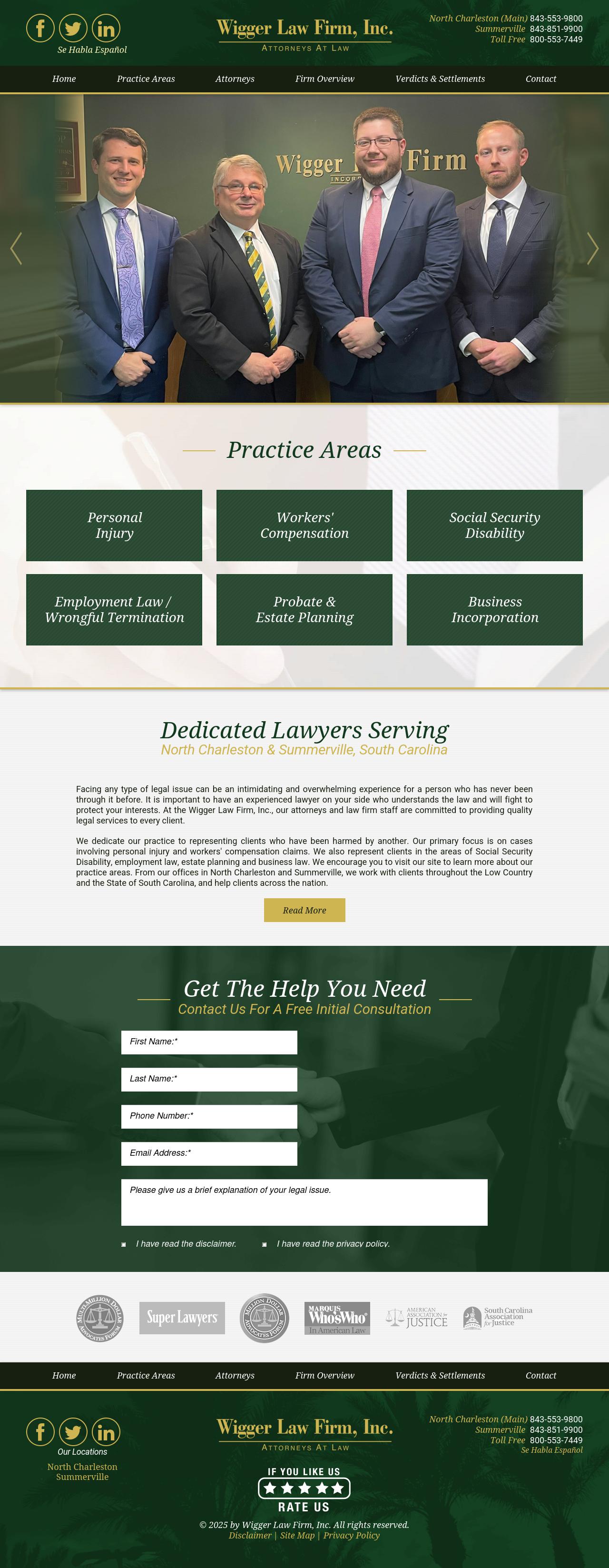Wigger Law Firm Inc - North Charleston SC Lawyers