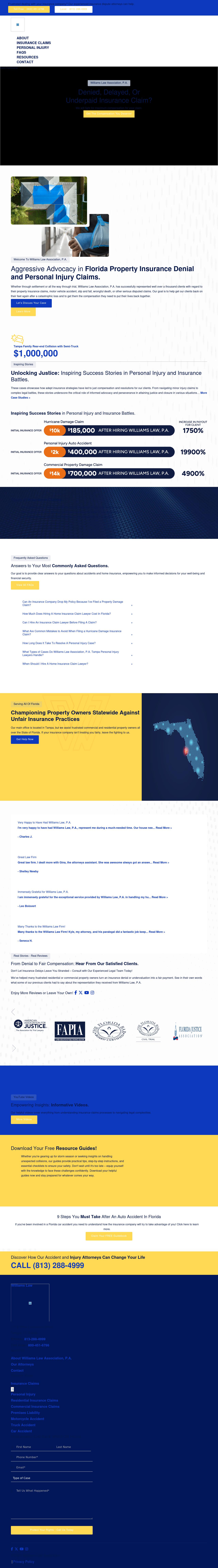 Williams Law Association, P.A. - Brandon FL Lawyers