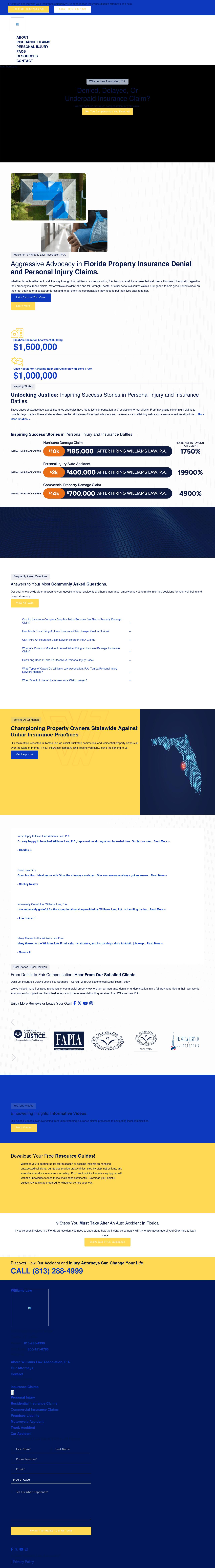 Williams Law Association, P.A. - New Port Richey FL Lawyers