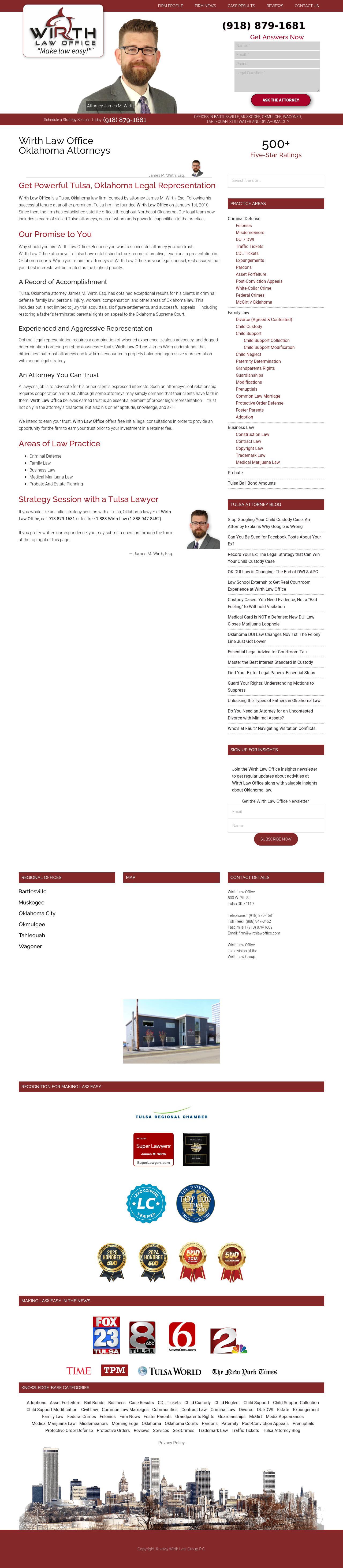 Wirth Law Office - Tulsa Attorneys - Tulsa OK Lawyers