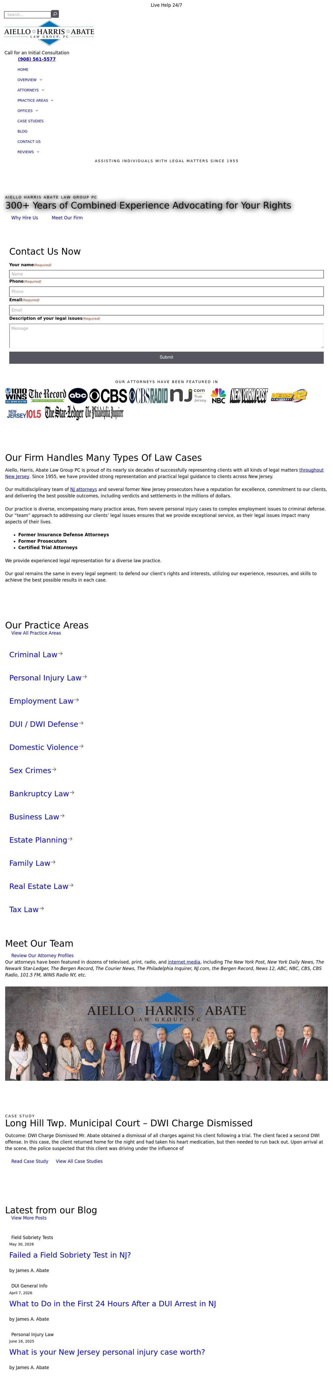 Aiello, Harris, Marth, Tunnero, Pastor & Schiffman, PC Attorneys At Law - Newark NJ Lawyers