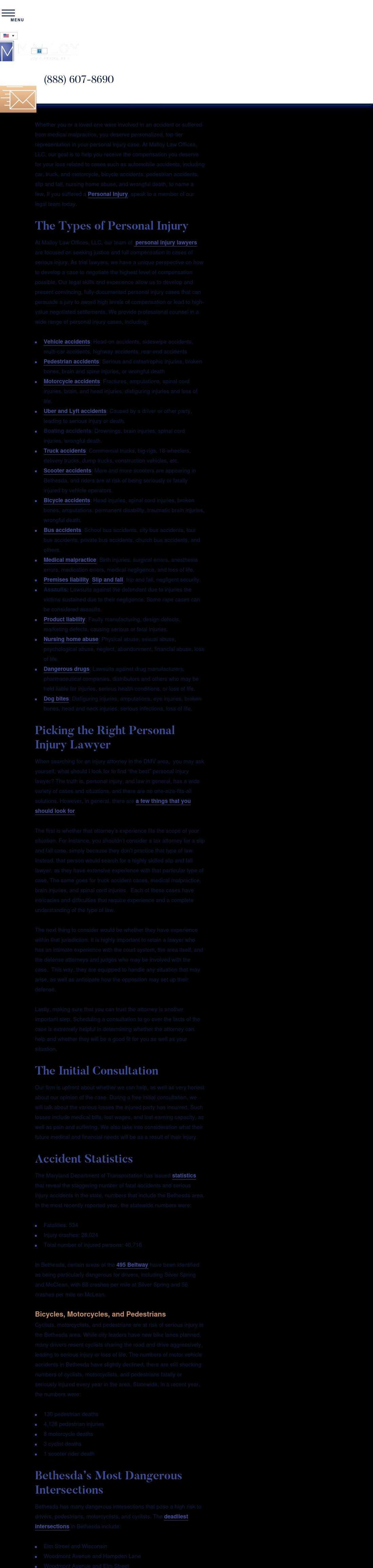 Malloy Law Offices, LLC - Clinton MD Lawyers