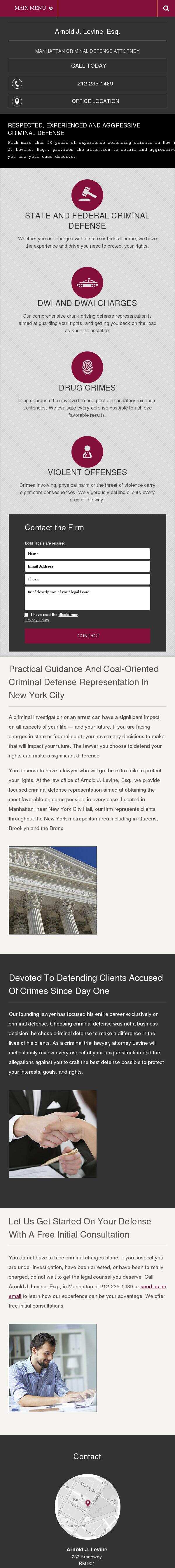 Arnold J. Levine - New York NY Lawyers
