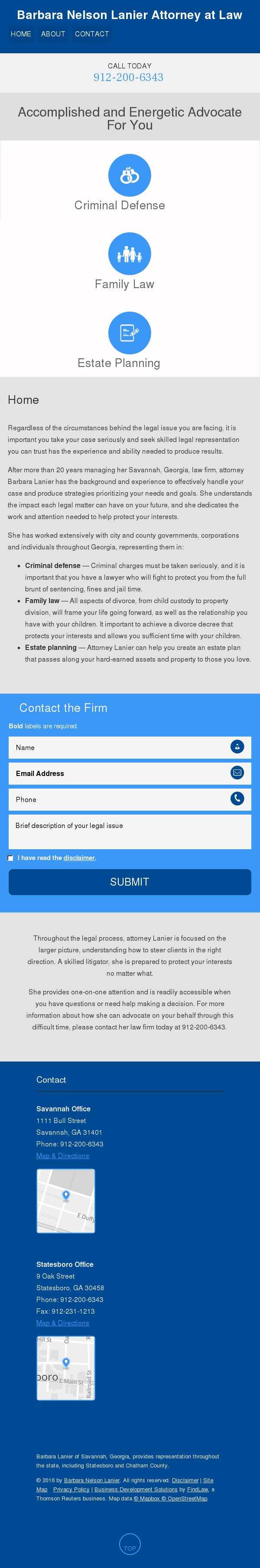 Barbara Nelson Lanier - Savannah GA Lawyers