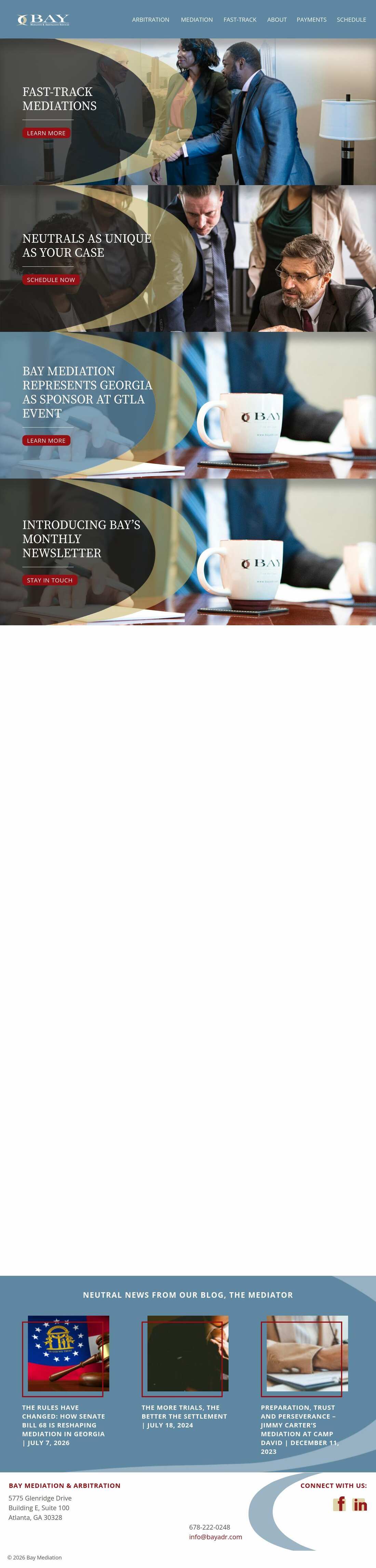 Bay Mediation & Arbitration Services, LLC - Atlanta GA Lawyers