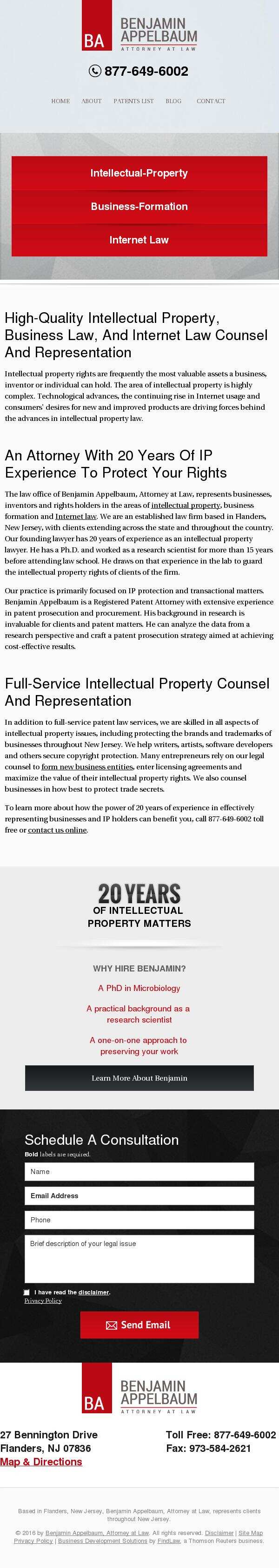 Benjamin Appelbaum - Flanders NJ Lawyers