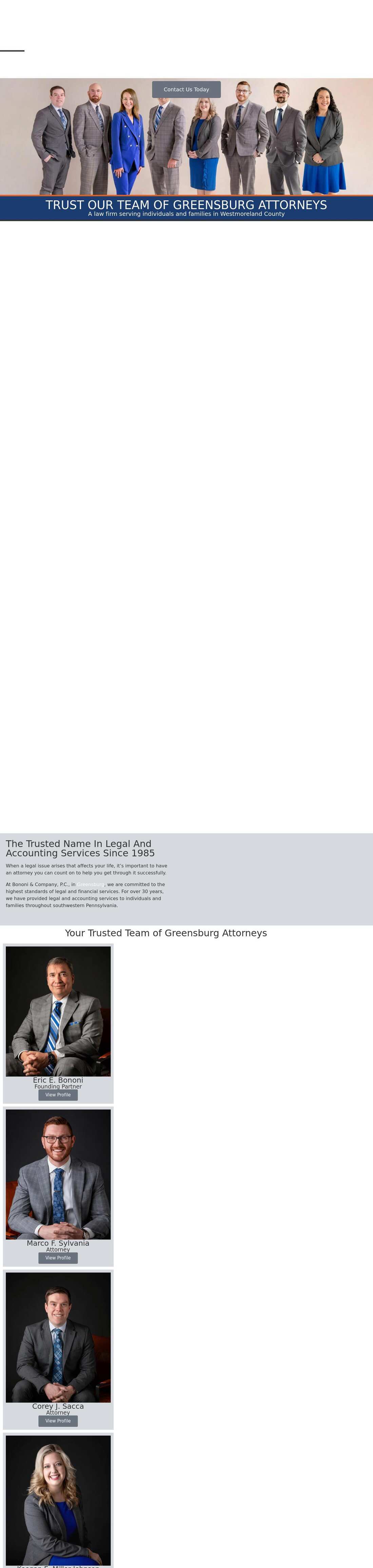 Bononi & Company PC - Greensburg PA Lawyers