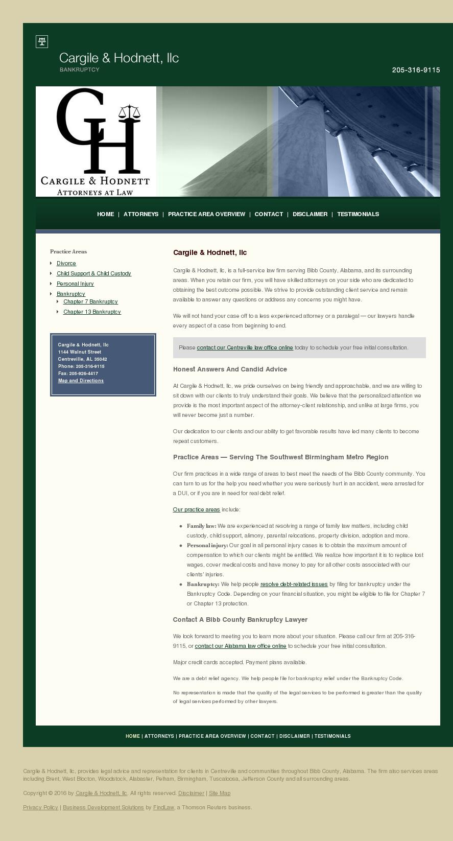Cargile & Hodnett, llc - Centreville AL Lawyers