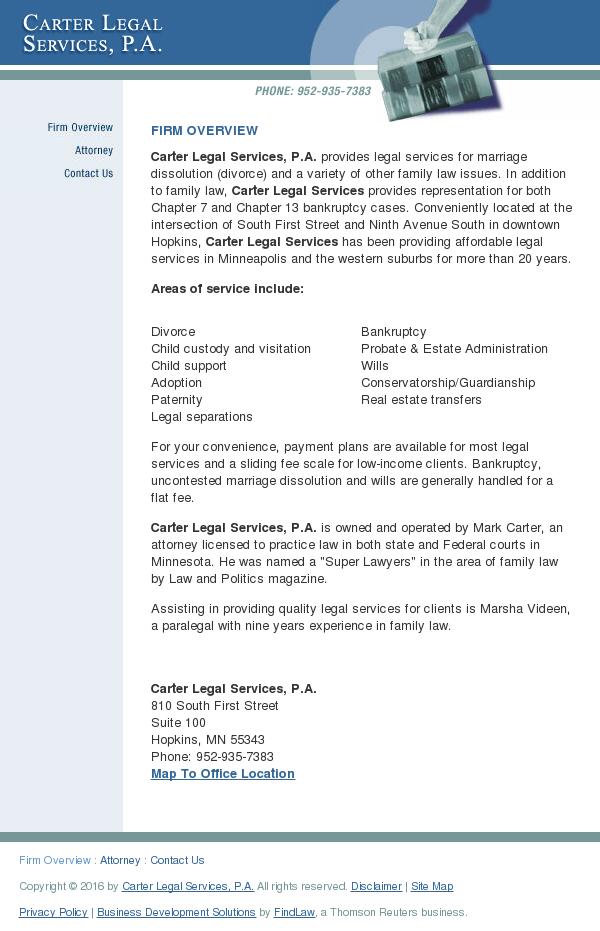 Carter Legal Services, P.A. - Hopkins MN Lawyers