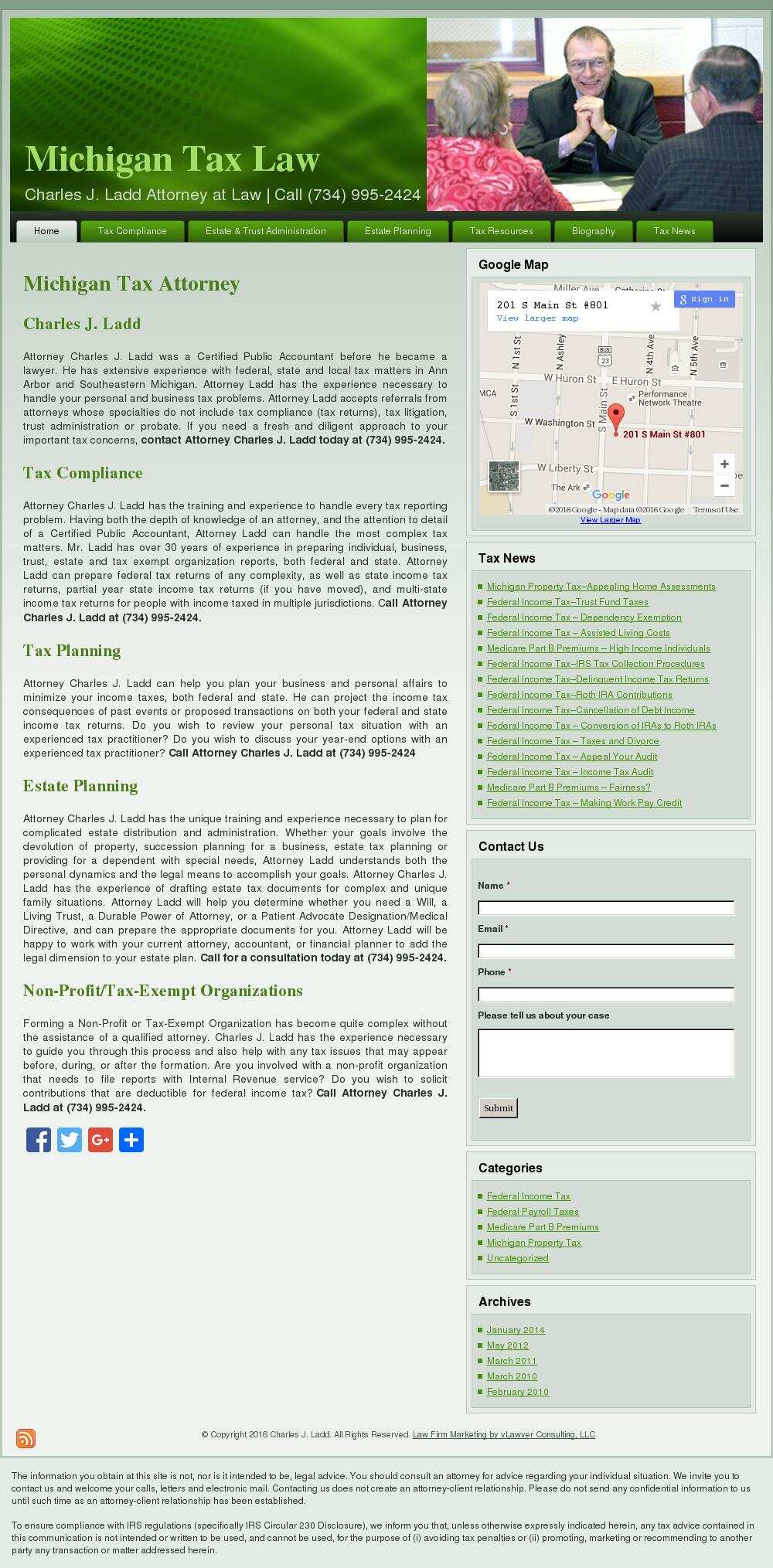 Charles J. Ladd Attorney At Law - Ann Arbor MI Lawyers
