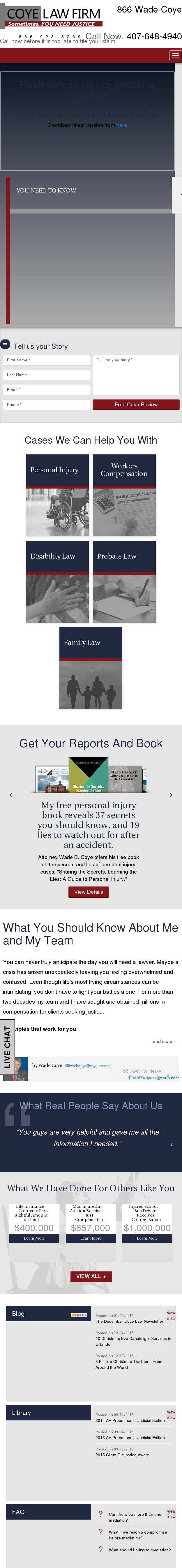 Coye Law Firm - Orlando FL Lawyers