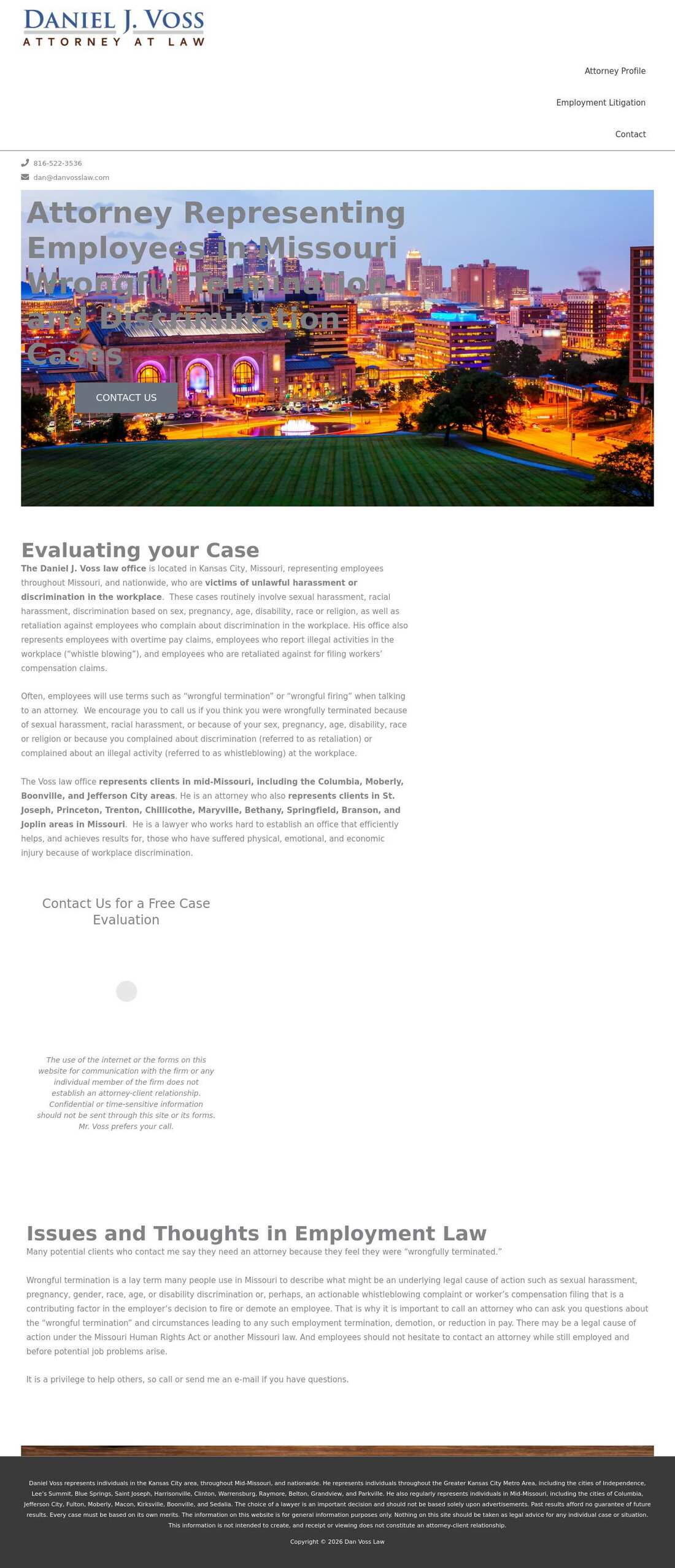 Daniel J. Voss - Kansas City MO Lawyers