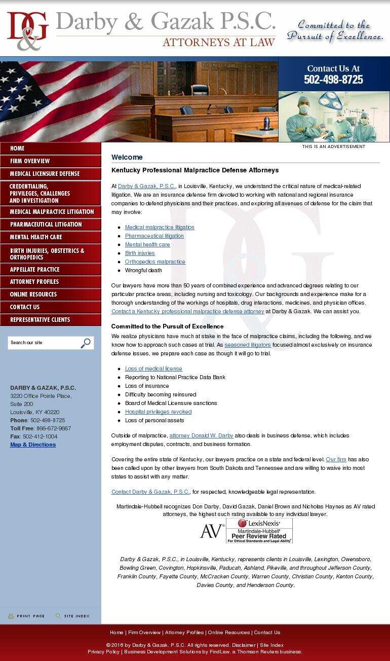 Darby & Gazak, P.S.C. - Louisville KY Lawyers