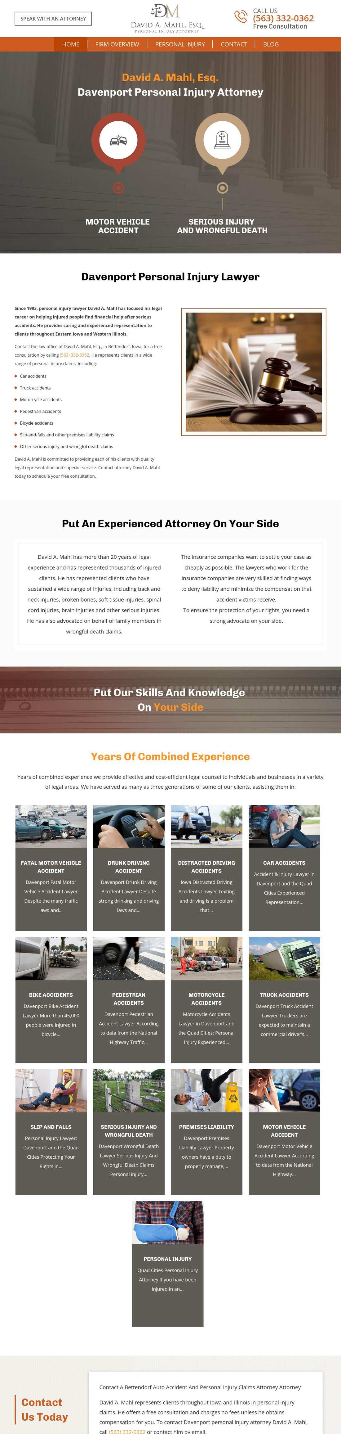 David A. Mahl, Esq. - Bettendorf IA Lawyers