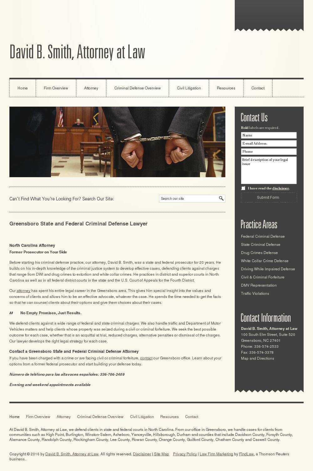 David B. Smith, Attorney at Law - Greensboro NC Lawyers