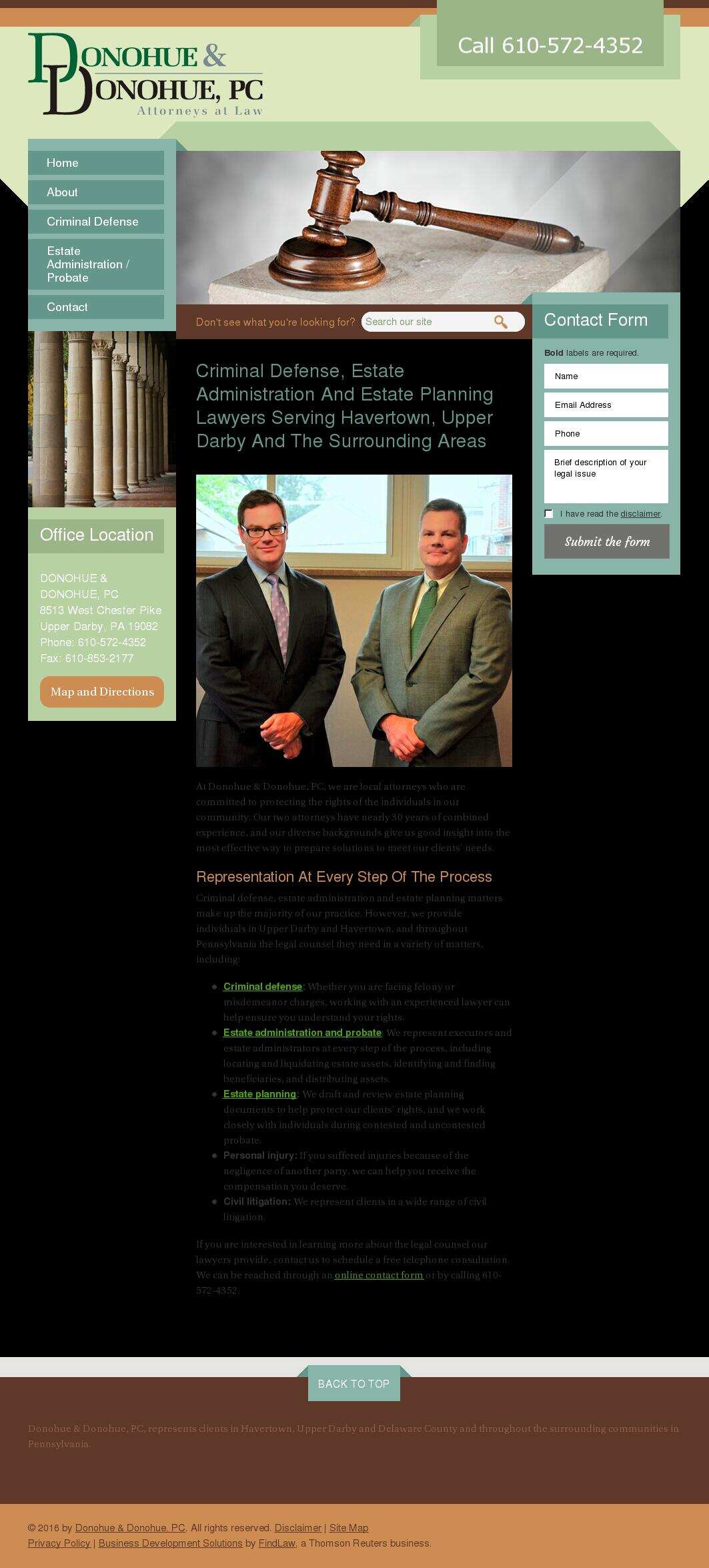 Donohue & Donohue, PC - Upper Darby PA Lawyers