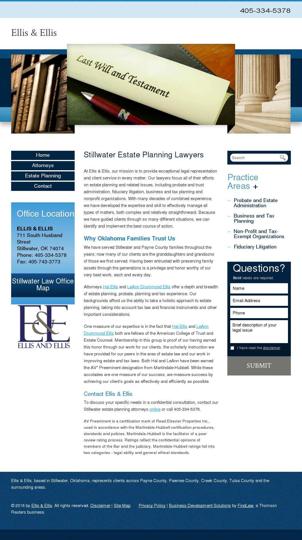Ellis & Ellis - Stillwater OK Lawyers
