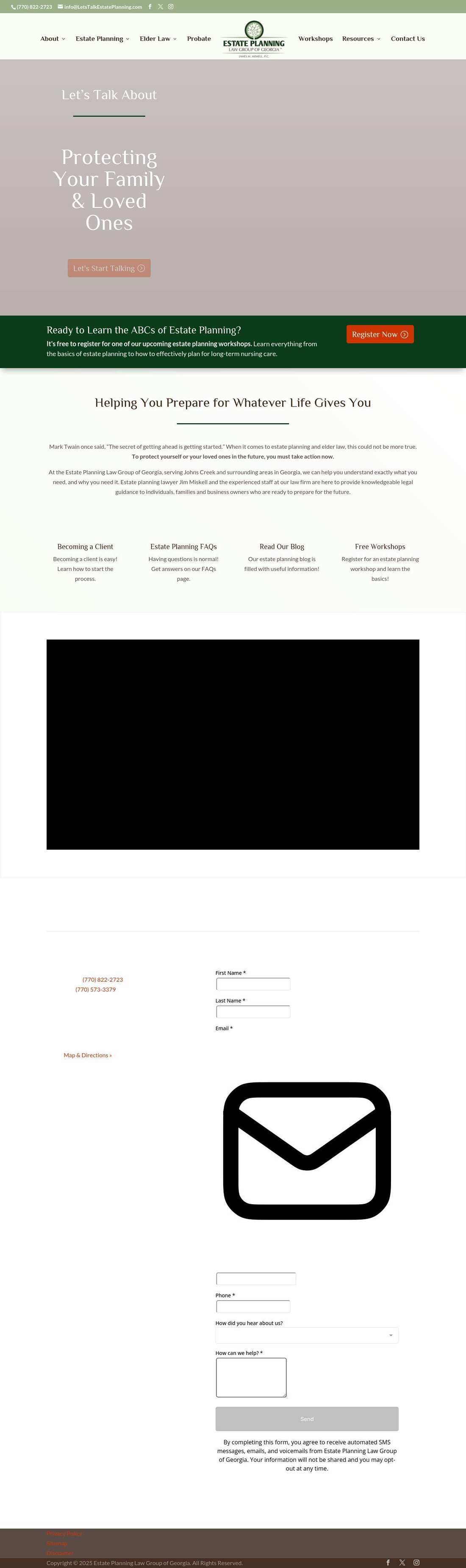 ESTATE PLANNING LAW GROUP OF GEORGIA, James M. Miskell P.C. - Johns Creek GA Lawyers