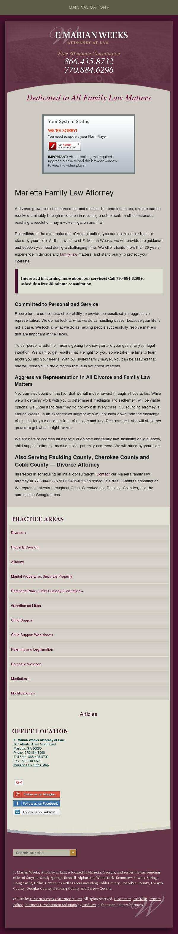 F. Marian Weeks Attorney at Law - Marietta GA Lawyers