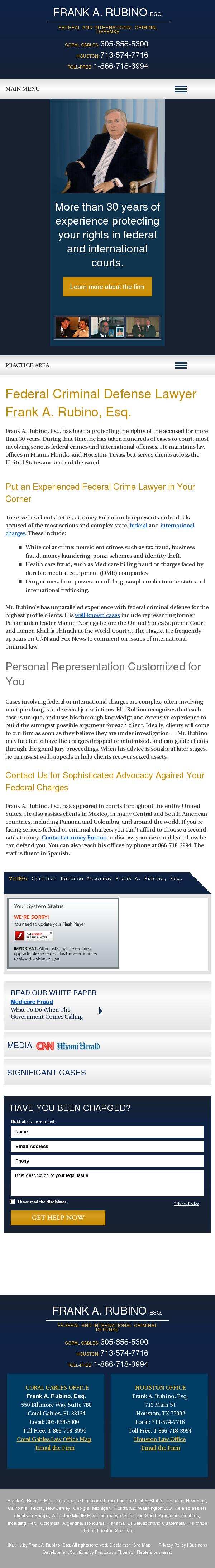 Frank A. Rubino, Esq., PA - Coral Gables FL Lawyers