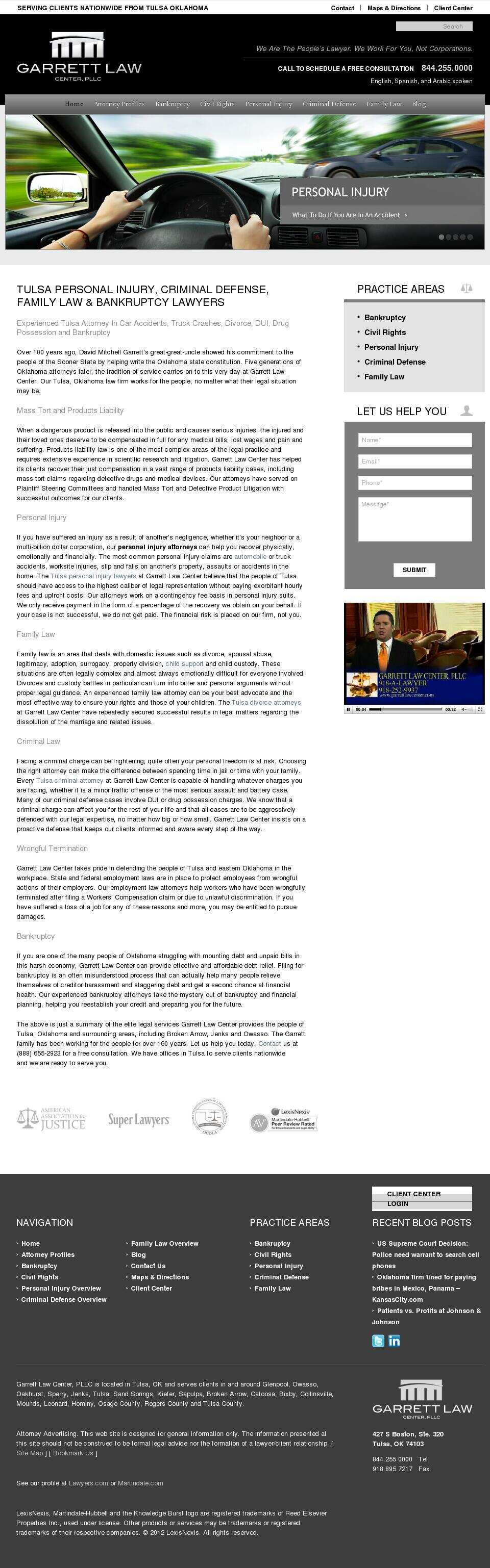 Garrett Law Center PLLC - Tulsa OK Lawyers