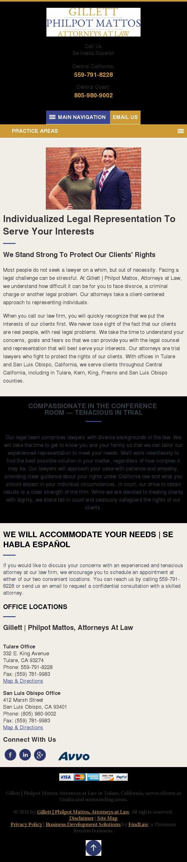 Gillett Philpot Mattos Attorneys at Law - Tulare CA Lawyers