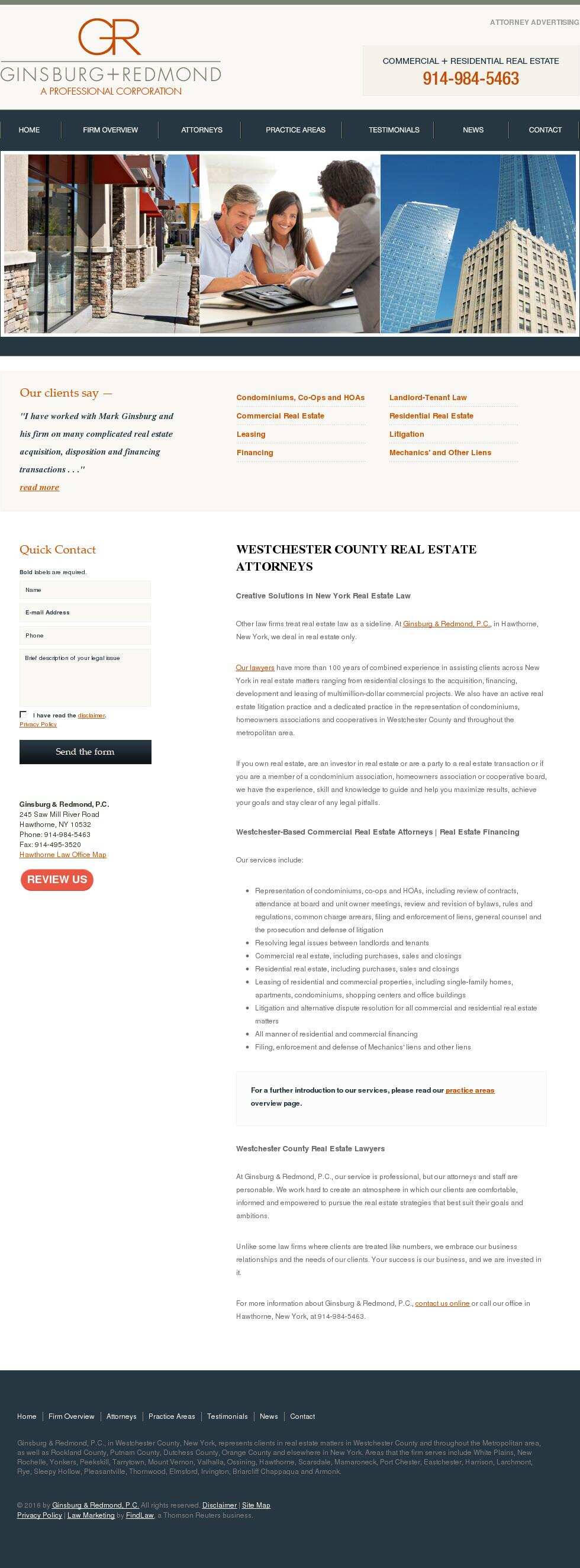 Ginsburg & Redmond, P.C. - Hawthorne NY Lawyers