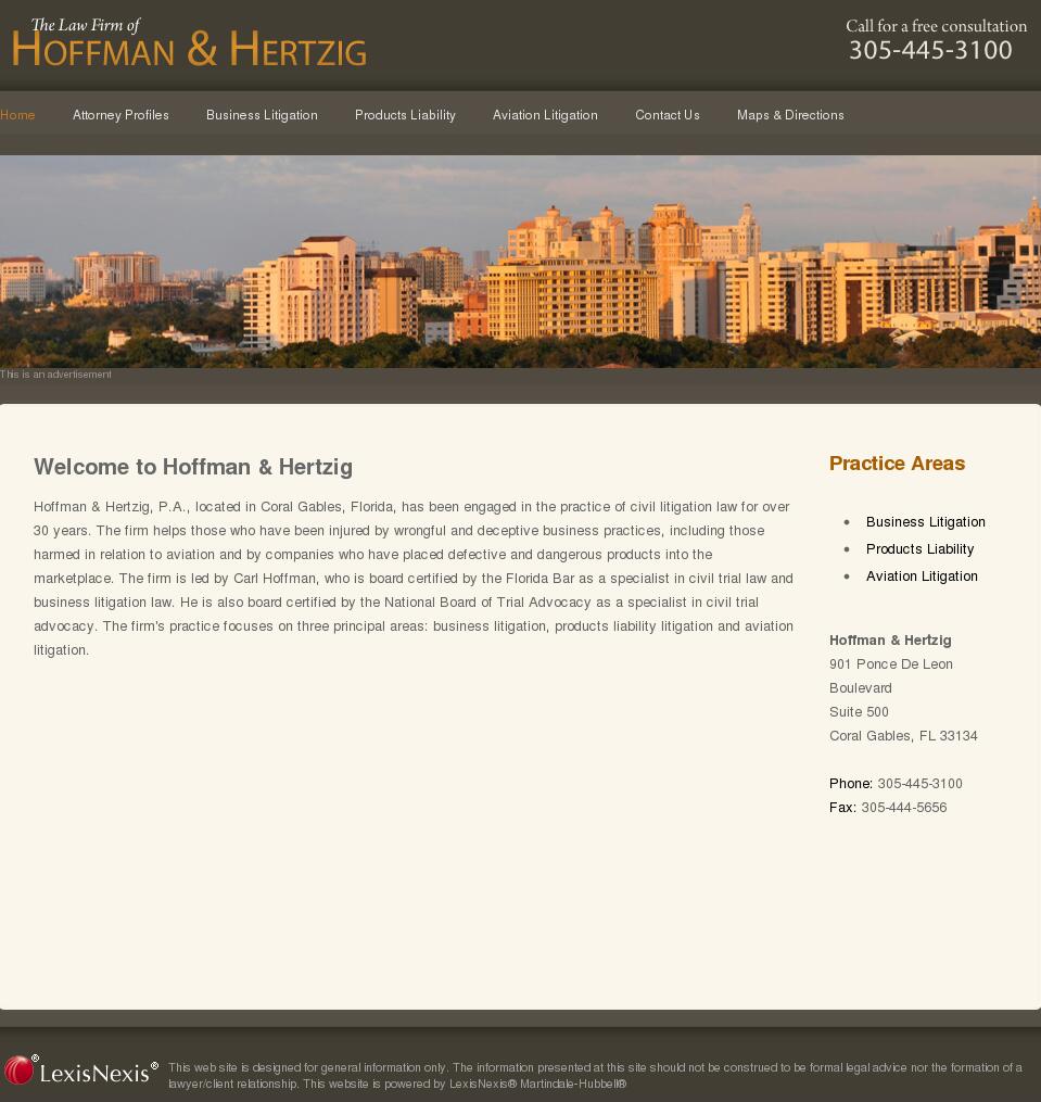 Hoffman & Hertzig, P.A. - Miami  FL Lawyers