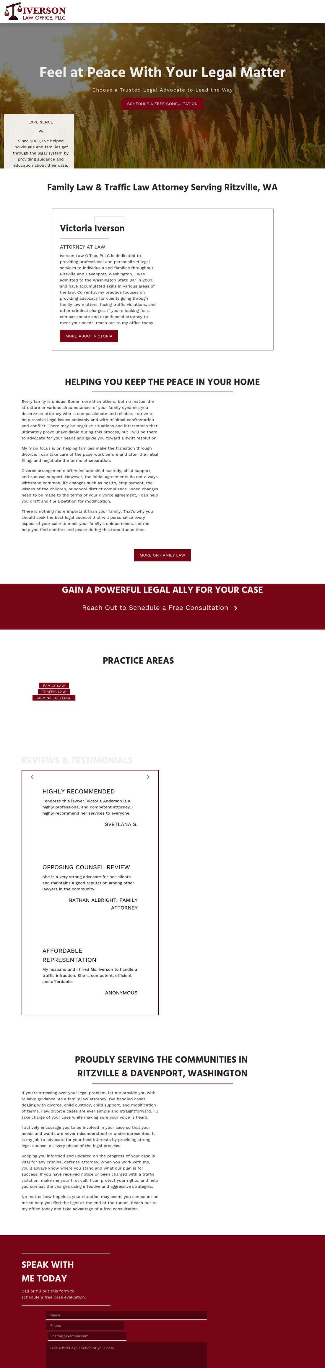 Iverson Law Office,  PLLC - Ritzville WA Lawyers