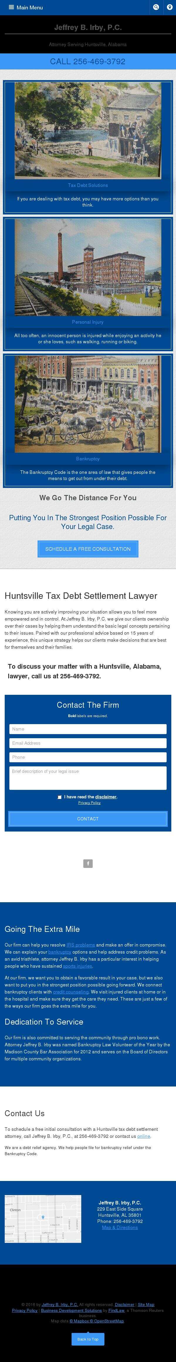 Jeffrey B. Irby, P.C. - Huntsville AL Lawyers