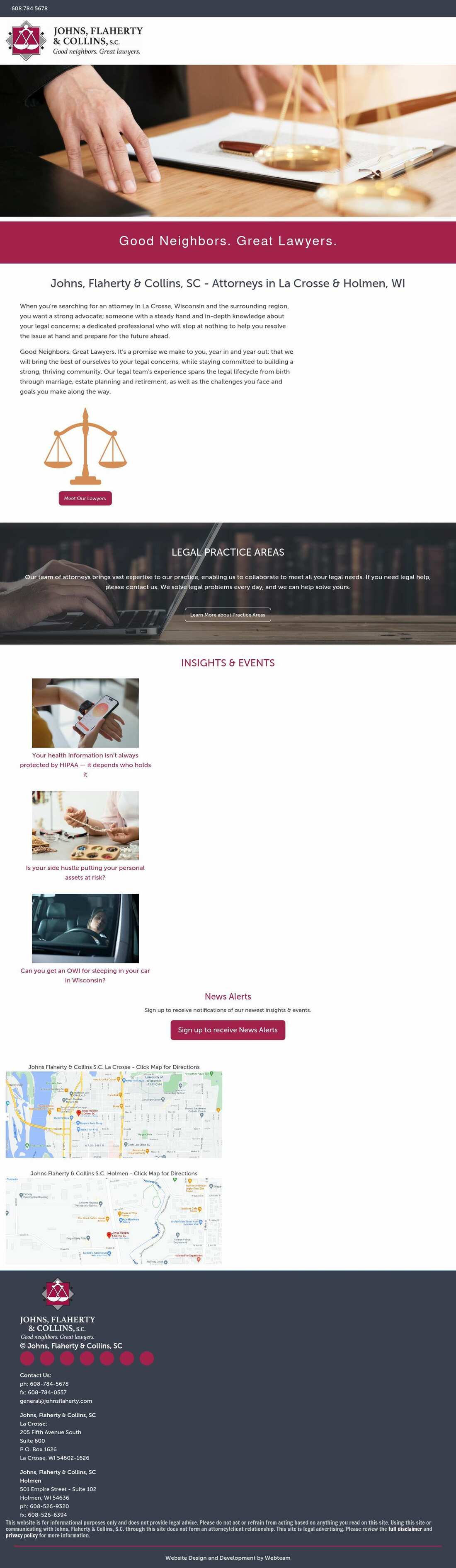 Johns, Flaherty & Collins, SC - La Crosse WI Lawyers