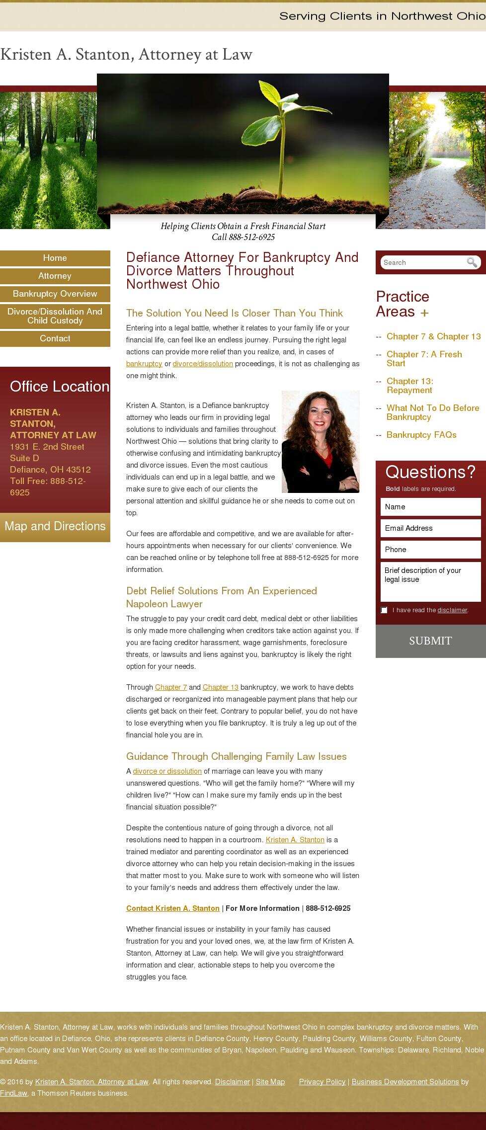 Kristen A. Stanton, Attorney at Law - Defiance OH Lawyers