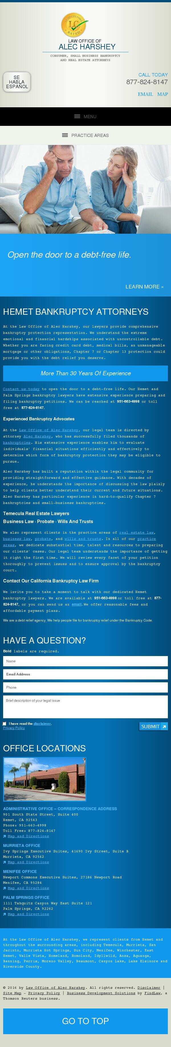 Law Office of Alec Harshey - Hemet CA Lawyers