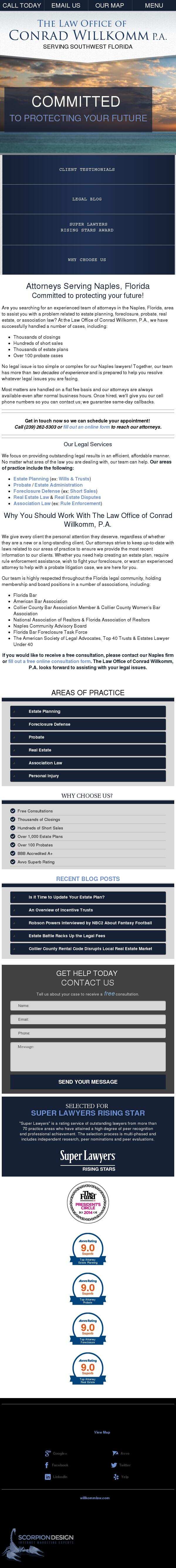 Law Office of Conrad Willkomm, P.A. - Naples FL Lawyers