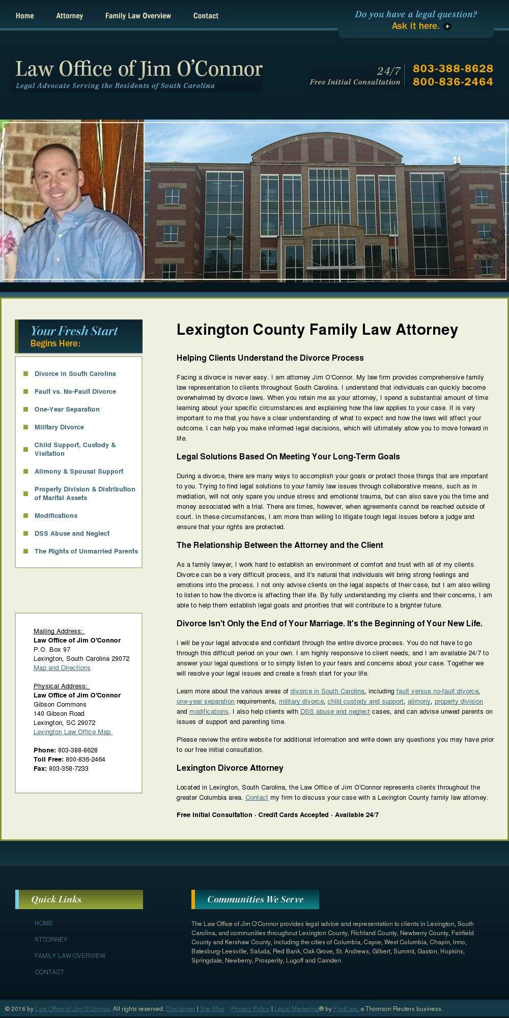 Law Office of Jim O'Connor - Lexington SC Lawyers