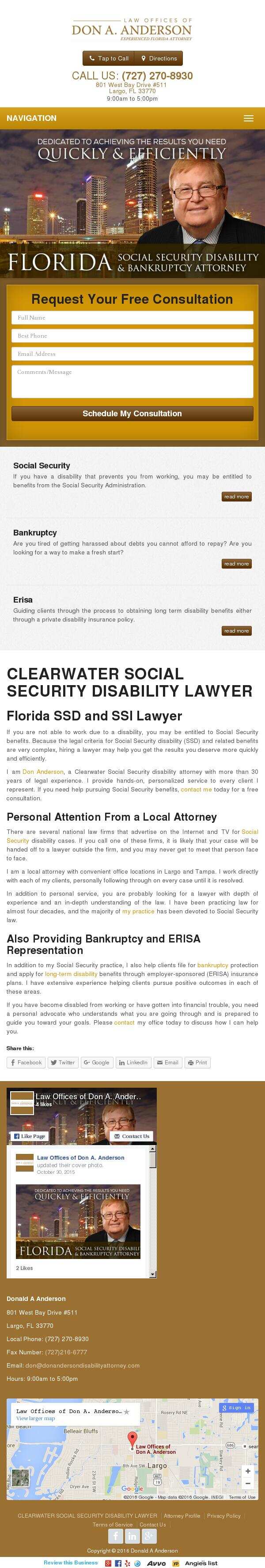 Law Offices of Don A. Anderson - Tampa FL Lawyers