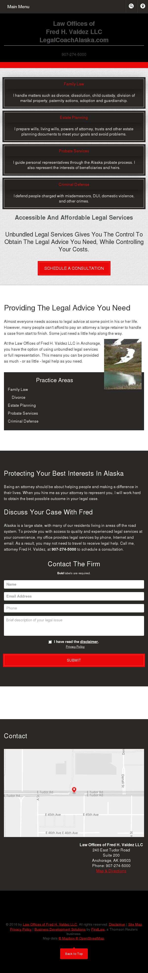 Law Offices of Fred H. Valdez LLC - Anchorage AK Lawyers
