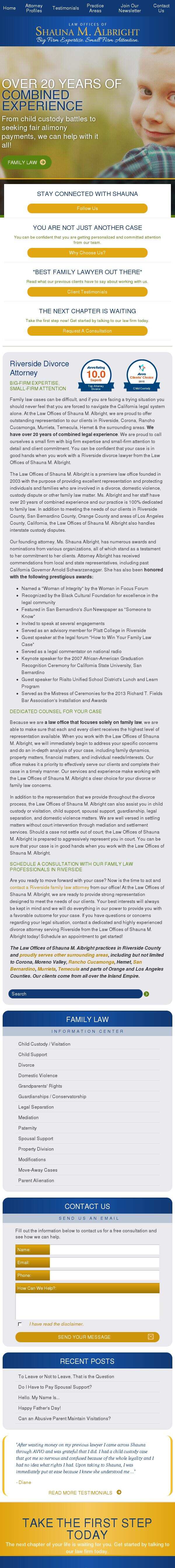 Law Offices of Shauna M. Albright - Riverside CA Lawyers