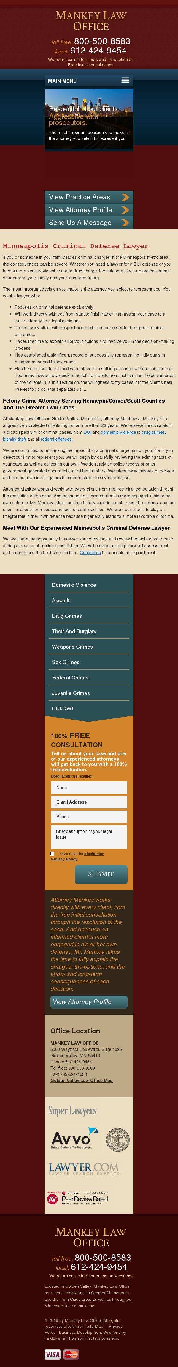 Mankey Law Office - Golden Valley MN Lawyers